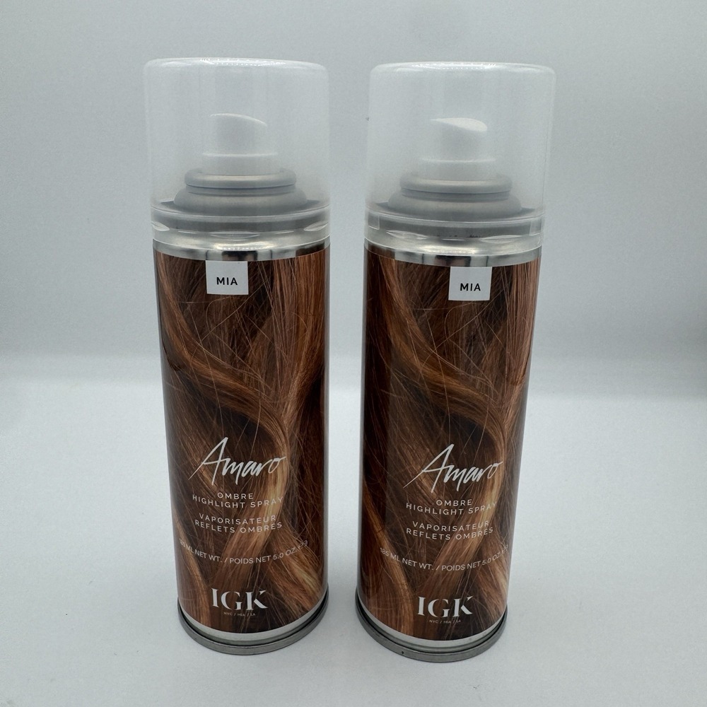 IGK MIA Amaro Ombre Highlight Spray (5oz) Pack of 2 Cans NEW
